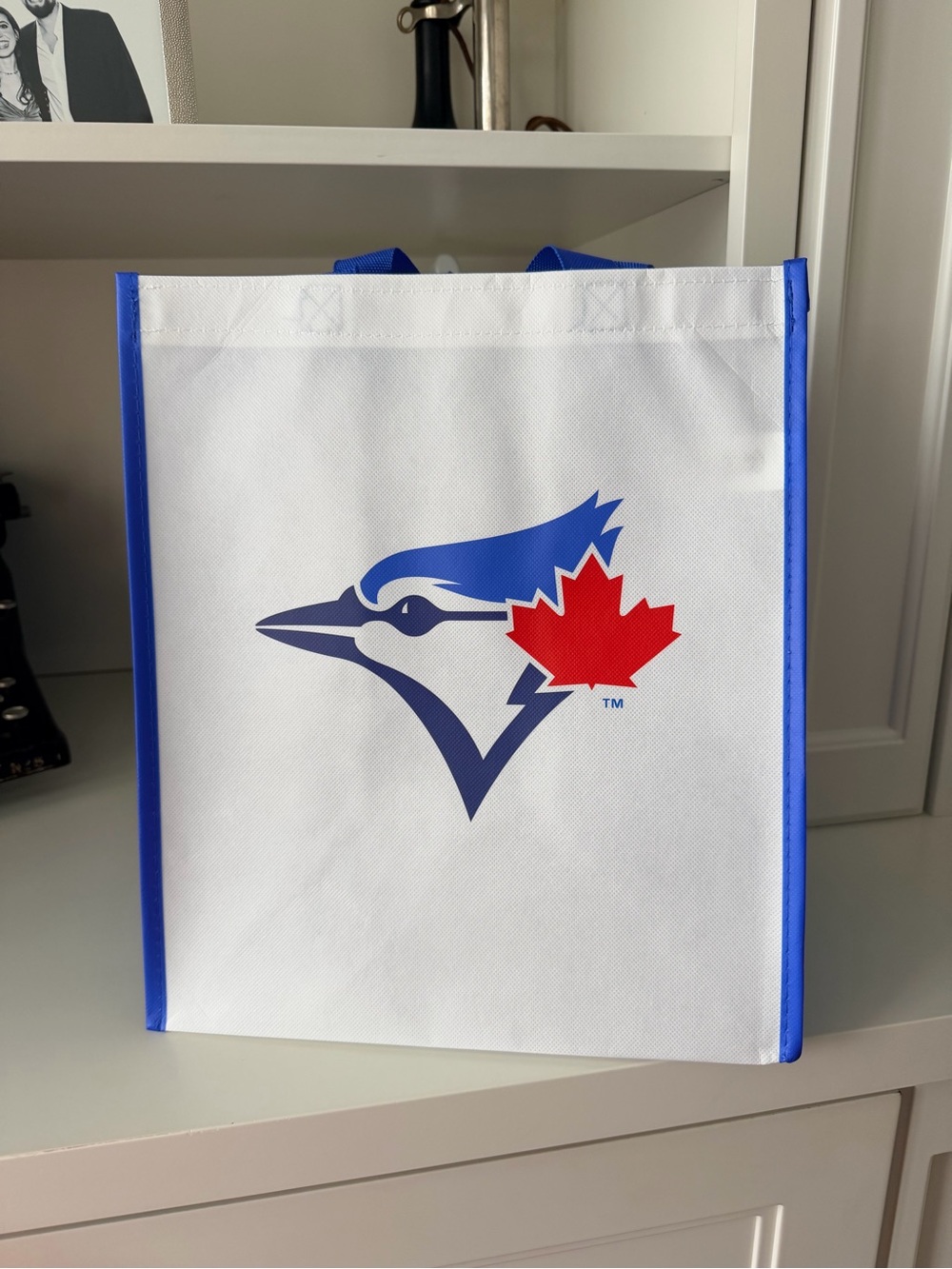 TORONTO BLUE JAYS Baseball MLB Official Reusable Tote Bag Blue & White BRAND NEW - Picture 4 of 10